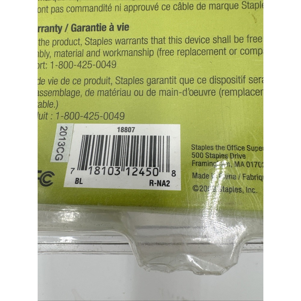 STAPLES USB Parallel Printer‎ Adapter *New Unused* - Picture 7 of 9